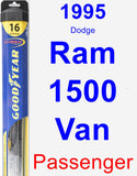 Passenger Wiper Blade for 1995 Dodge Ram 1500 Van - Hybrid