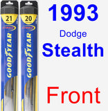 Front Wiper Blade Pack for 1993 Dodge Stealth - Hybrid