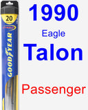 Passenger Wiper Blade for 1990 Eagle Talon - Hybrid