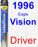 Driver Wiper Blade for 1996 Eagle Vision - Hybrid