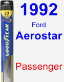 Passenger Wiper Blade for 1992 Ford Aerostar - Hybrid