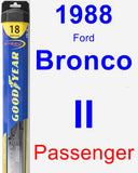 Passenger Wiper Blade for 1988 Ford Bronco II - Hybrid