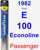 Passenger Wiper Blade for 1982 Ford E-100 Econoline - Hybrid