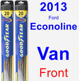 Front Wiper Blade Pack for 2013 Ford Econoline Van - Hybrid