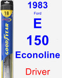 Driver Wiper Blade for 1983 Ford E-150 Econoline - Hybrid