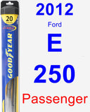 Passenger Wiper Blade for 2012 Ford E-250 - Hybrid