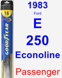 Passenger Wiper Blade for 1983 Ford E-250 Econoline - Hybrid