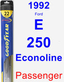 Passenger Wiper Blade for 1992 Ford E-250 Econoline - Hybrid