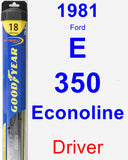 Driver Wiper Blade for 1981 Ford E-350 Econoline - Hybrid