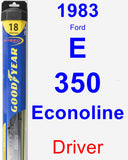 Driver Wiper Blade for 1983 Ford E-350 Econoline - Hybrid