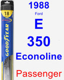 Passenger Wiper Blade for 1988 Ford E-350 Econoline - Hybrid