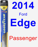 Passenger Wiper Blade for 2014 Ford Edge - Hybrid