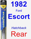 Rear Wiper Blade for 1982 Ford Escort - Hybrid