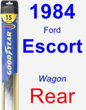 Rear Wiper Blade for 1984 Ford Escort - Hybrid