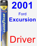 Driver Wiper Blade for 2001 Ford Excursion - Hybrid