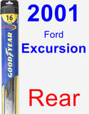 Rear Wiper Blade for 2001 Ford Excursion - Hybrid