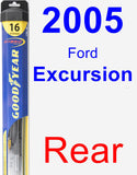 Rear Wiper Blade for 2005 Ford Excursion - Hybrid