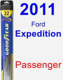 Passenger Wiper Blade for 2011 Ford Expedition - Hybrid