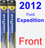 Front Wiper Blade Pack for 2012 Ford Expedition - Hybrid