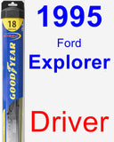 Driver Wiper Blade for 1995 Ford Explorer - Hybrid