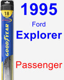 Passenger Wiper Blade for 1995 Ford Explorer - Hybrid