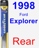 Rear Wiper Blade for 1998 Ford Explorer - Hybrid