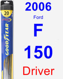 Driver Wiper Blade for 2006 Ford F-150 - Hybrid