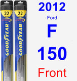 Front Wiper Blade Pack for 2012 Ford F-150 - Hybrid