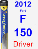 Driver Wiper Blade for 2012 Ford F-150 - Hybrid