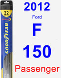 Passenger Wiper Blade for 2012 Ford F-150 - Hybrid