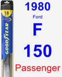 Passenger Wiper Blade for 1980 Ford F-150 - Hybrid