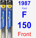 Front Wiper Blade Pack for 1987 Ford F-150 - Hybrid