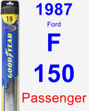 Passenger Wiper Blade for 1987 Ford F-150 - Hybrid