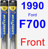 Front Wiper Blade Pack for 1990 Ford F700 - Hybrid