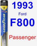 Passenger Wiper Blade for 1993 Ford F800 - Hybrid