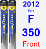 Front Wiper Blade Pack for 2012 Ford F-350 - Hybrid