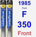 Front Wiper Blade Pack for 1985 Ford F-350 - Hybrid