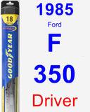 Driver Wiper Blade for 1985 Ford F-350 - Hybrid