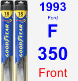 Front Wiper Blade Pack for 1993 Ford F-350 - Hybrid