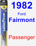 Passenger Wiper Blade for 1982 Ford Fairmont - Hybrid