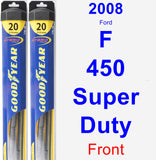 Front Wiper Blade Pack for 2008 Ford F-450 Super Duty - Hybrid