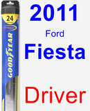Driver Wiper Blade for 2011 Ford Fiesta - Hybrid