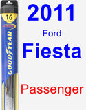 Passenger Wiper Blade for 2011 Ford Fiesta - Hybrid