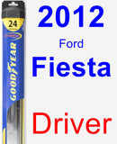 Driver Wiper Blade for 2012 Ford Fiesta - Hybrid