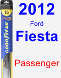 Passenger Wiper Blade for 2012 Ford Fiesta - Hybrid