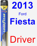 Driver Wiper Blade for 2013 Ford Fiesta - Hybrid