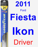Driver Wiper Blade for 2011 Ford Fiesta Ikon - Hybrid