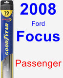 Passenger Wiper Blade for 2008 Ford Focus - Hybrid