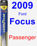 Passenger Wiper Blade for 2009 Ford Focus - Hybrid