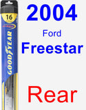 Rear Wiper Blade for 2004 Ford Freestar - Hybrid